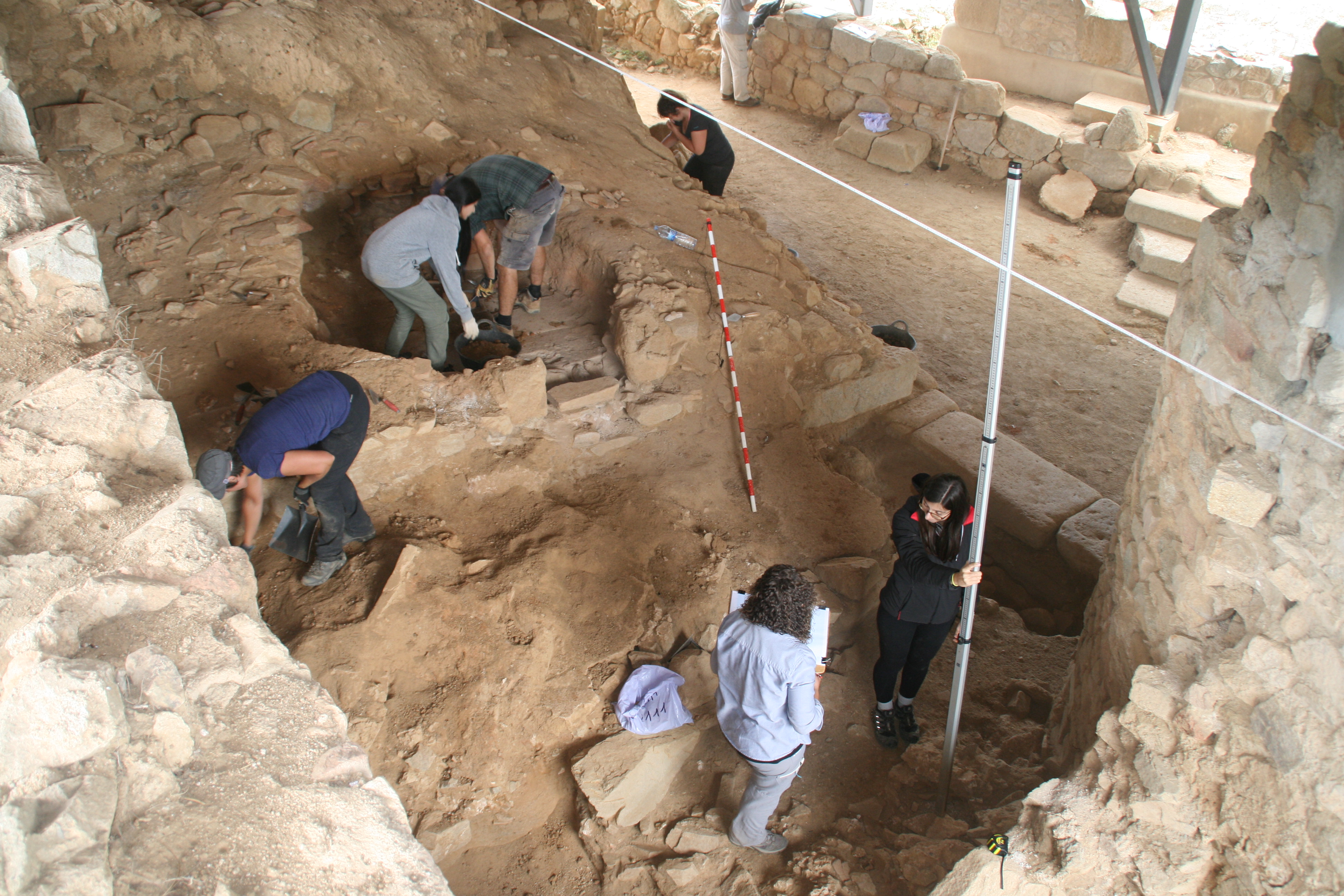 Excavations in Spain; ancient Roman site Ilduro